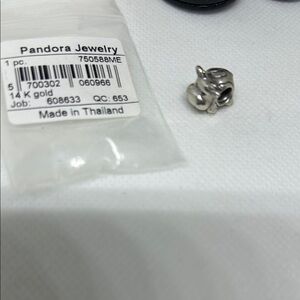 Rare Retired Pandora Sterling Silver 
Spotted Cow Charm